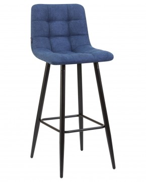 Стул барный DOBRIN NICOLE, черные матовые ножки, синяя ткань (UF860-14B) в Златоусте - zlatoust.ok-mebel.com | фото