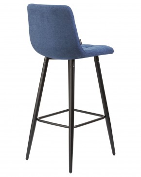 Стул барный DOBRIN NICOLE, черные матовые ножки, синяя ткань (UF860-14B) в Златоусте - zlatoust.ok-mebel.com | фото 4