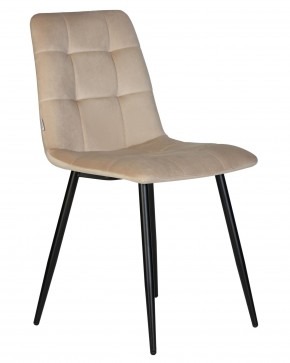 Стул обеденный DOBRIN CHILLY, Бежевый Holland 07, основание черный в Златоусте - zlatoust.ok-mebel.com | фото 3