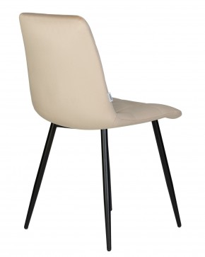Стул обеденный DOBRIN CHILLY, Бежевый Holland 07, основание черный в Златоусте - zlatoust.ok-mebel.com | фото 5