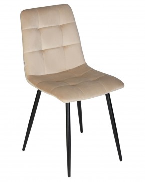 Стул обеденный DOBRIN CHILLY, Бежевый Holland 07, основание черный в Златоусте - zlatoust.ok-mebel.com | фото 8