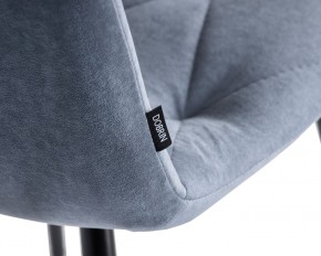 Стул обеденный DOBRIN CHILLY ROMBO, Серо-голубой Simple 26, основание черное в Златоусте - zlatoust.ok-mebel.com | фото 7