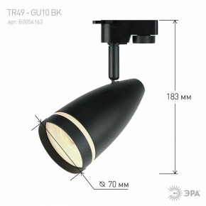 Светильник на штанге Эра  TR49 - GU10 BK в Златоусте - zlatoust.ok-mebel.com | фото 4