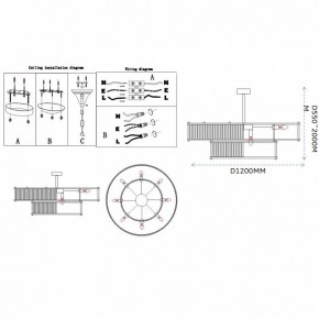 Светильник на штанге Imperiumloft RH Marais Round Chandelier 40,2668 в Златоусте - zlatoust.ok-mebel.com | фото 11