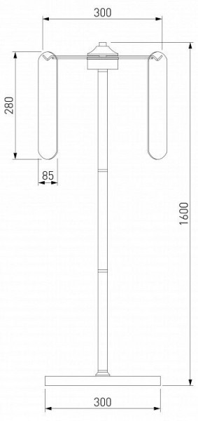 Торшер Eurosvet Claire 01171/3 золото в Златоусте - zlatoust.ok-mebel.com | фото 3
