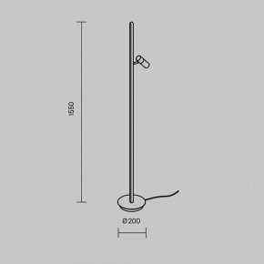 Торшер Maytoni Thin MOD395FL-L28B3K в Златоусте - zlatoust.ok-mebel.com | фото 5