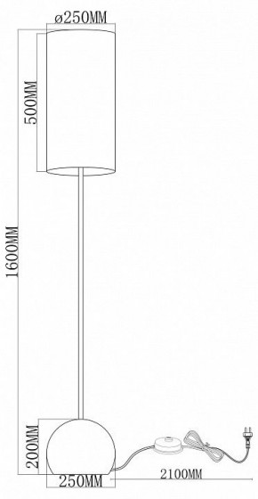 Торшер Moderli Flint V11590-1F в Златоусте - zlatoust.ok-mebel.com | фото 2