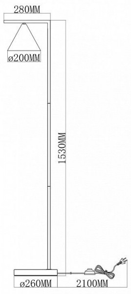 Торшер Moderli Omaha V11592-1F в Златоусте - zlatoust.ok-mebel.com | фото 6