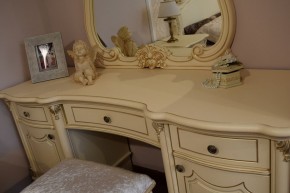 Туалетный стол + Зеркало Мона Лиза (крем) в Златоусте - zlatoust.ok-mebel.com | фото 5
