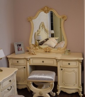 Туалетный стол + Зеркало Мона Лиза (крем) в Златоусте - zlatoust.ok-mebel.com | фото 6