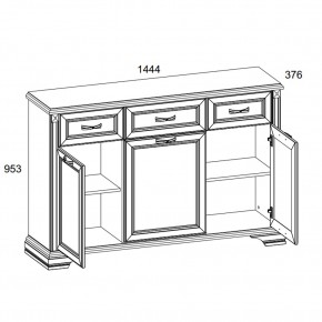 Тумба 3D3S, MONAKO, цвет Сосна винтаж/дуб анкона в Златоусте - zlatoust.ok-mebel.com | фото 2