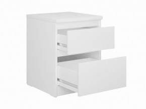 Тумба КАСТОР малая с двумя ящиками, цвет белый в Златоусте - zlatoust.ok-mebel.com | фото 2