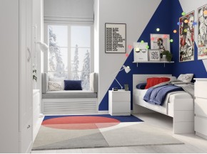 Тумба КАСТОР малая с двумя ящиками, цвет белый в Златоусте - zlatoust.ok-mebel.com | фото 3