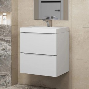 Тумба под раковину Uperwood Tanos 50 см, подвесная, белая матовая в Златоусте - zlatoust.ok-mebel.com | фото