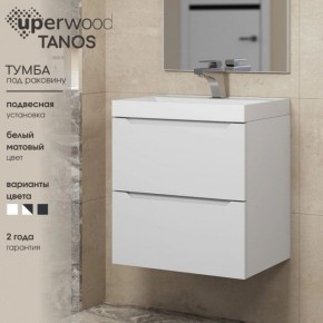 Тумба под раковину Uperwood Tanos 70 см, подвесная, белая матовая в Златоусте - zlatoust.ok-mebel.com | фото 5