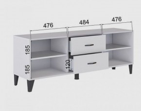 Тумба под ТВ ТВМ-6 (белый) в Златоусте - zlatoust.ok-mebel.com | фото 2