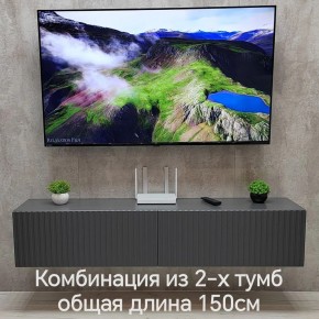 Тумба подвесная под ТВ LINES MTV1-MA 750 Темно-серый (Графит-M 10.1.25) в Златоусте - zlatoust.ok-mebel.com | фото 10