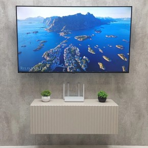 Тумба подвесная под ТВ LINES MTV3-MA 900 Бежевый (Леда-М 10.1.5) в Златоусте - zlatoust.ok-mebel.com | фото 3