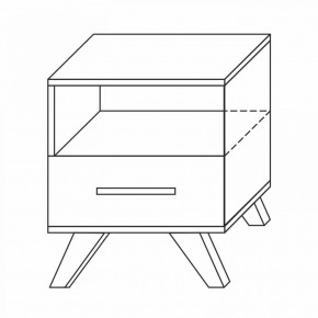 Тумба прикроватная Вега Скандинавия в Златоусте - zlatoust.ok-mebel.com | фото 7