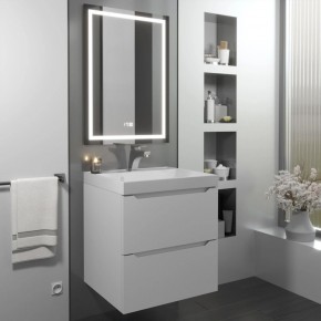 Тумба с раковиной Uperwood Tanos 50 см, подвесная, белая матовая в Златоусте - zlatoust.ok-mebel.com | фото