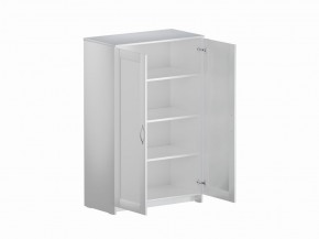 Тумба СИРИУС двухдверная высокая, цвет белый в Златоусте - zlatoust.ok-mebel.com | фото 3