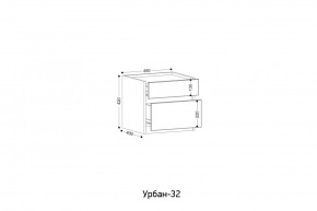 УРБАН- 32 Тумба в Златоусте - zlatoust.ok-mebel.com | фото 2