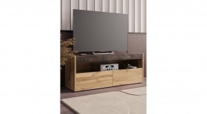 ВЕГАС Тумба ТВ (Дуб Вотан/Ателье темный​​​​​​​) в Златоусте - zlatoust.ok-mebel.com | фото