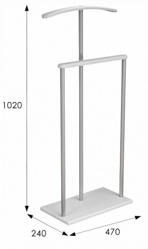 Вешалка для костюма Дэви 1 в Златоусте - zlatoust.ok-mebel.com | фото 6