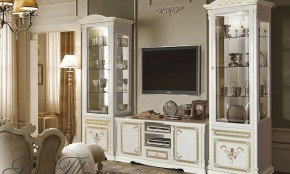 Витрина 1-дверная (11.321) Роза Талия (беж) в Златоусте - zlatoust.ok-mebel.com | фото 2