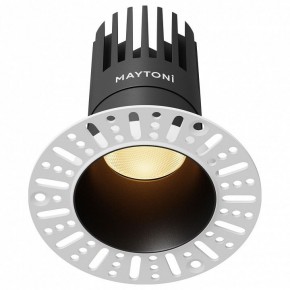 Встраиваемый светильник Maytoni Dip DL122-15W-2.7K-TRS-B в Златоусте - zlatoust.ok-mebel.com | фото