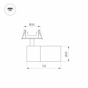 Встраиваемый светильник на штанге Arlight LGD-ARTEMIS-BUILT-FLAP-R55-12W 051797 в Златоусте - zlatoust.ok-mebel.com | фото 3
