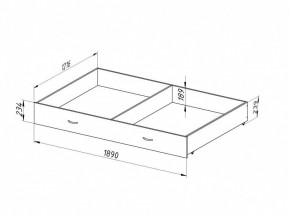 Ящик для металлических кроватей 120*190 (Венге) в Златоусте - zlatoust.ok-mebel.com | фото 2