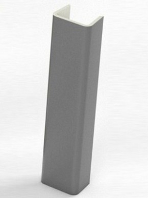 Торцевая заглушка  для цоколя h100 мм (Алюминий, Белый, Черный, Сонома) в Златоусте - zlatoust.ok-mebel.com | фото