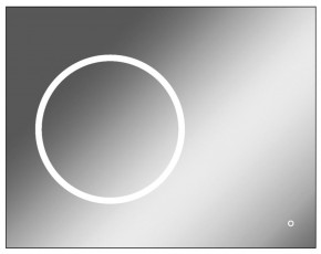Зеркало Eclipse 90 black с подсветкой Sansa (SE1031Z) в Златоусте - zlatoust.ok-mebel.com | фото