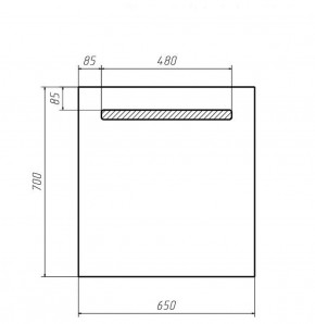 Зеркало Good Light 65 с подсветкой Домино (GL7005Z) в Златоусте - zlatoust.ok-mebel.com | фото 2