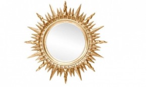 Зеркало круглое золото (1810(1) в Златоусте - zlatoust.ok-mebel.com | фото